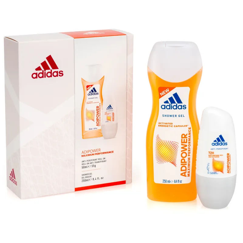 Adipower for Women Set, Shower gel 250ml + Deodorant 50ml Kausialennus