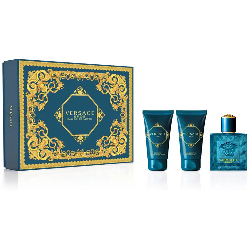 Alennettu Hinta Eros Pour Homme Set, EdT 50ml + Shower Gel 50ml + After Shav
