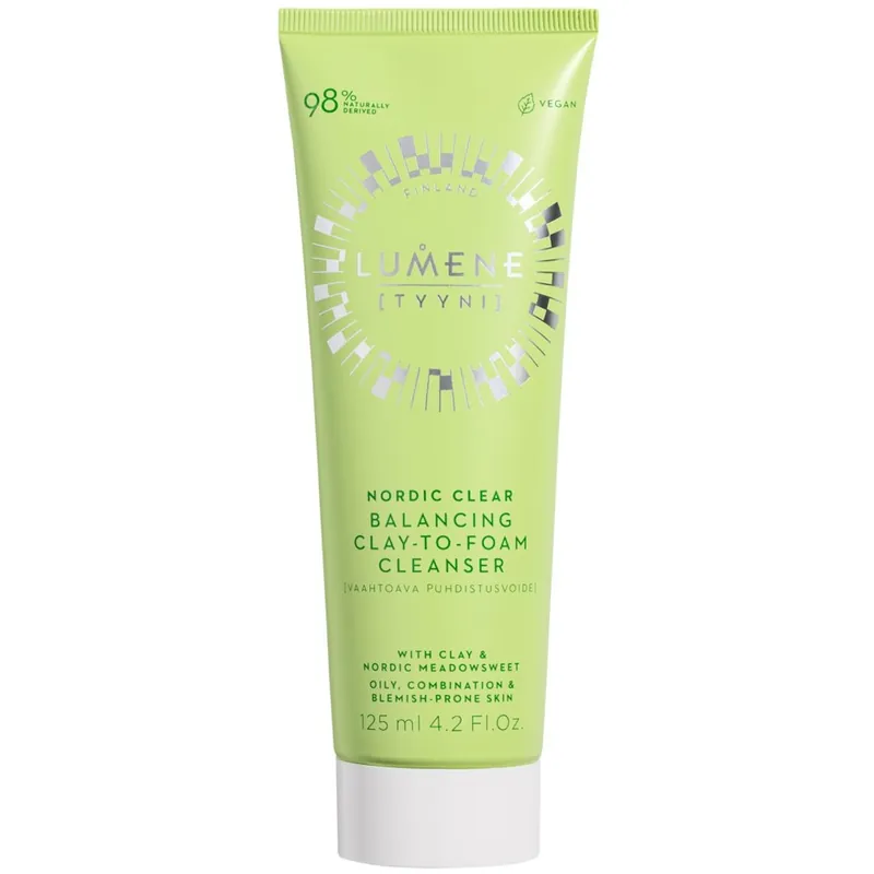 Nordic Clear Balancing Clay-to-Foam Cleanser, 125ml Vain Tänään