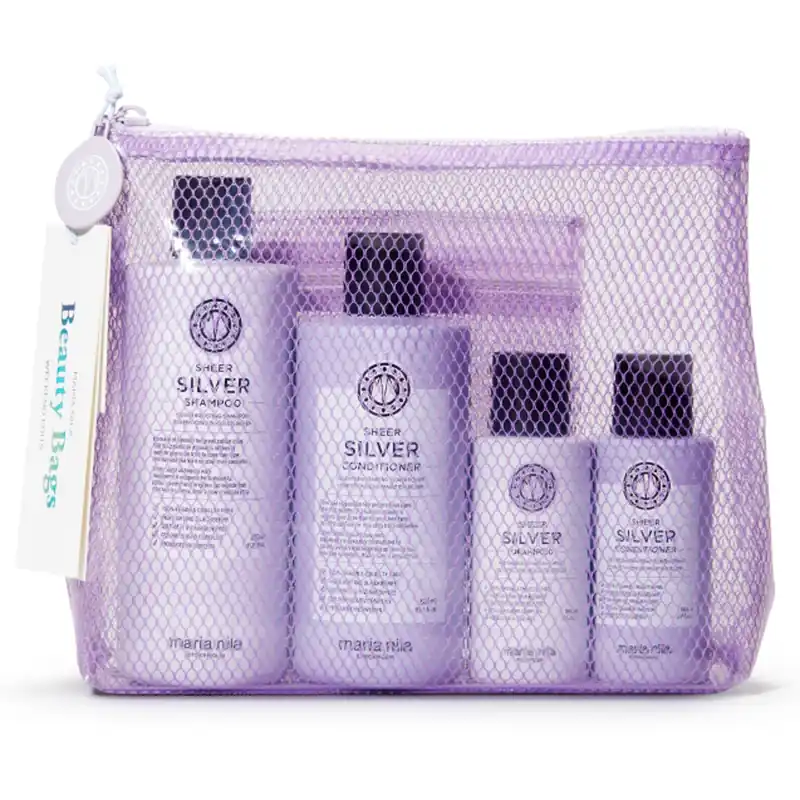 Ajankohtainen Sheer Silver Beauty Bag 22