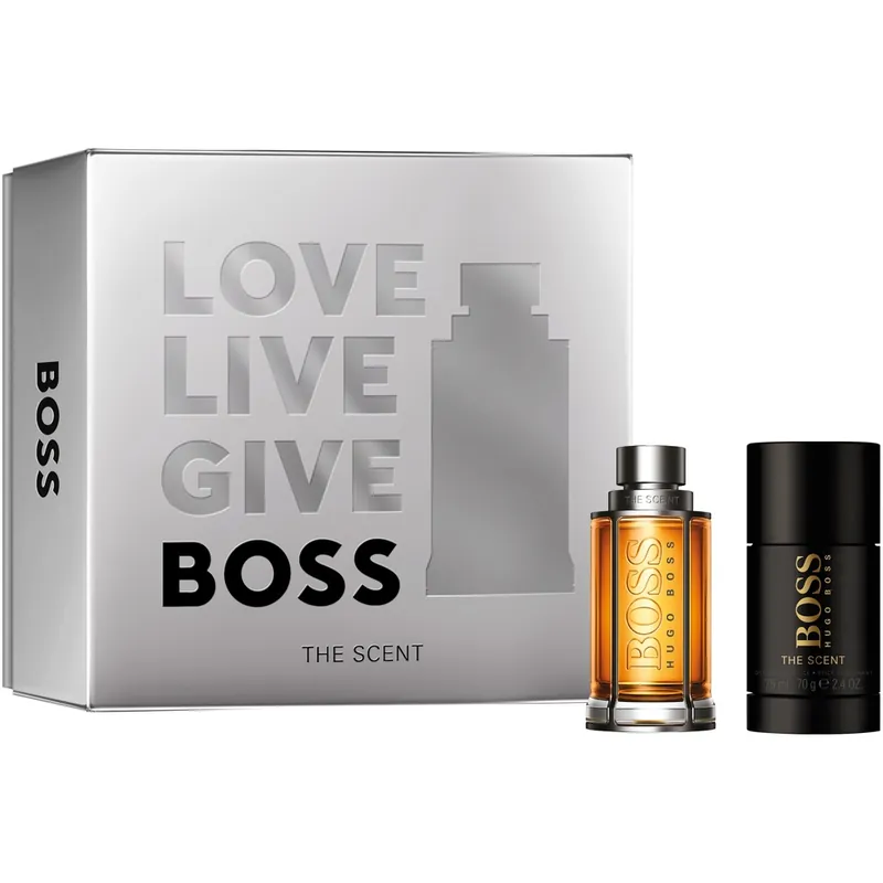 Ajankohtainen Boss The Scent Gift Set, EdT 50ml + Deostick 75ml