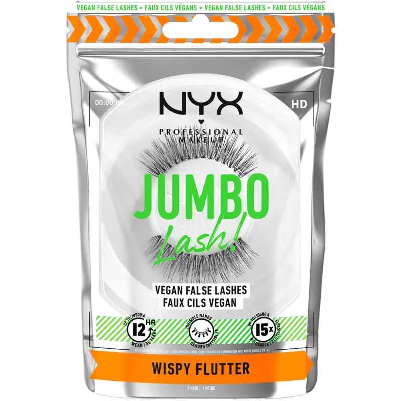 Jumbo Lash! Vegan False Lashes, 03 Wispy Flutter Ilmainen Palautus