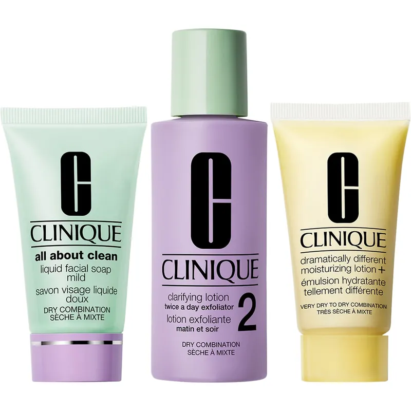 3 Step Skin Type 2 Set, 30 + 60 + 30ml Sertifioitu