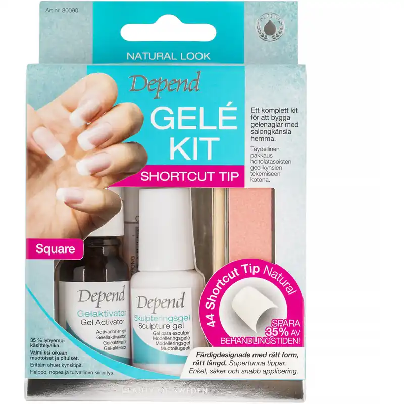 Gel Kit Natural Look Shortcut Tip Kampanjahinta
