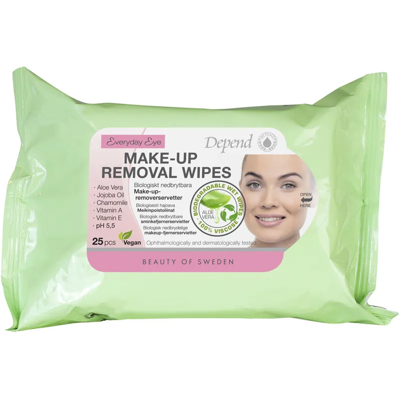 Löytö Make-Up Removal Wipes, New Single Pack