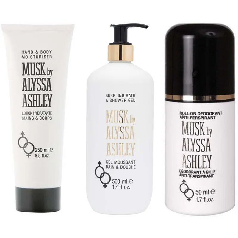 Musk Body Lotion 250ml + Deo roll-on 50ml + Shower Gel 500ml Osta Tänään