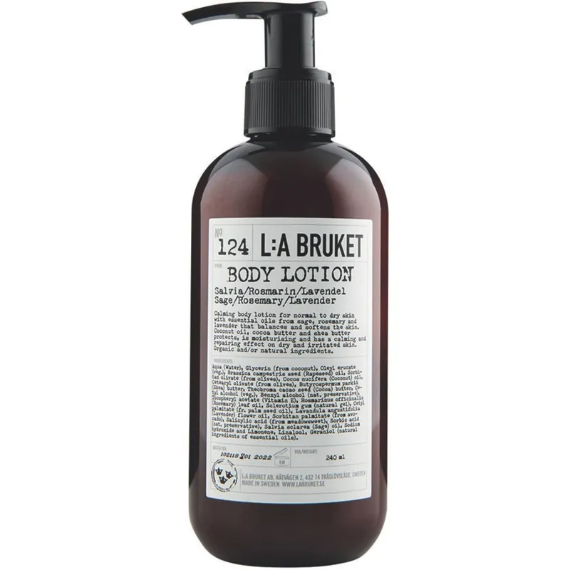 124 Body Lotion, Sage and Rosemary and Lavender, 240ml Päivän Tarjous