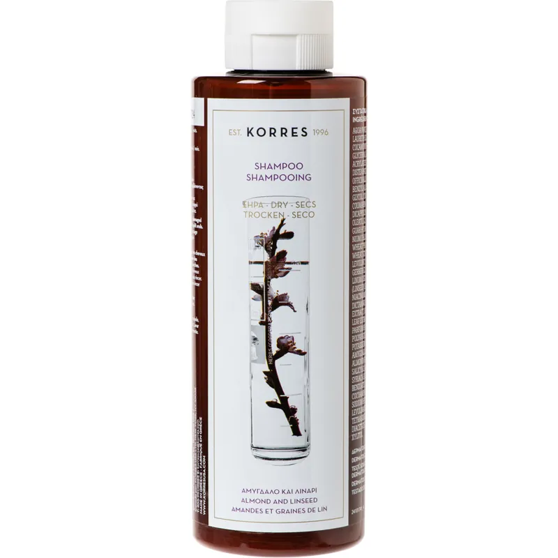 Almond + Linseed Shampoo For Dry / Damaged Hair, 250ml Vain Rajoitetun Ajan