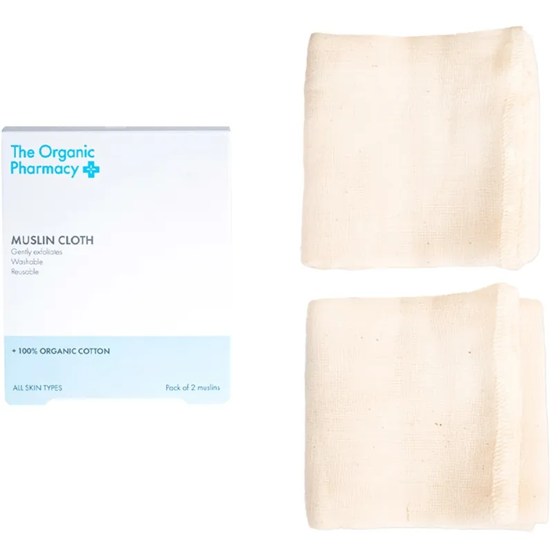Organic Muslin Cloth, 2pcs Turvallinen Maksu