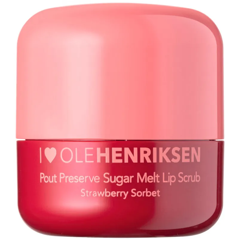 Superhinta Pout Preserve Sugar Melt Lip Scrub, Strawberry Sorbet