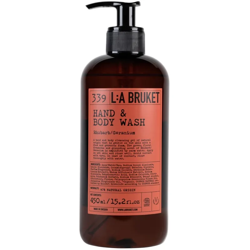 339 Hand & Body Wash Rhubarb/Geranium Vain Rajoitetun Ajan