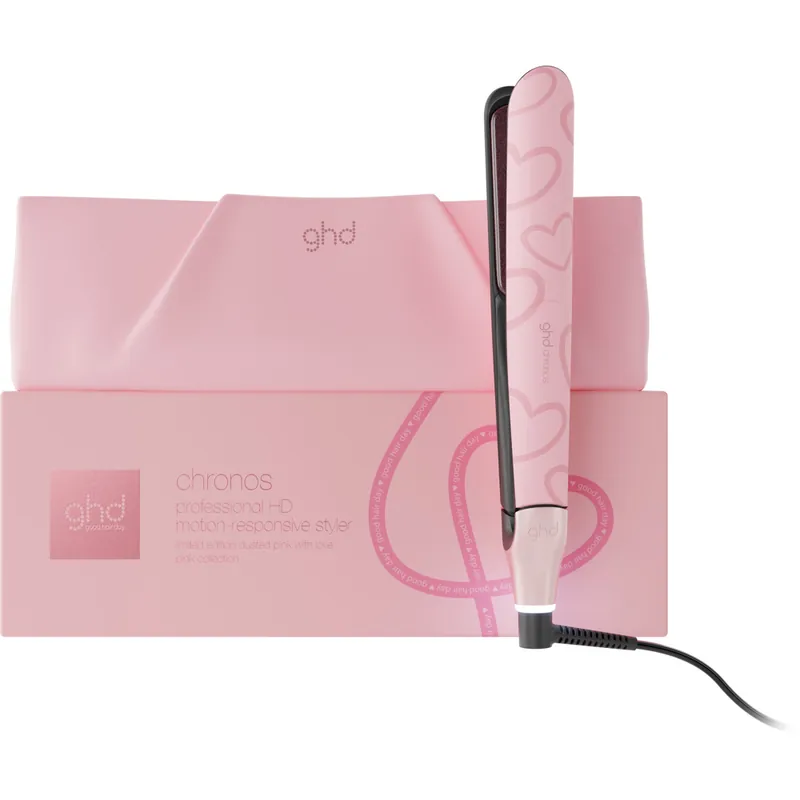 Chronos Hair Straightener, Limited Edition in Dusted Pink with Love Tehdashinta