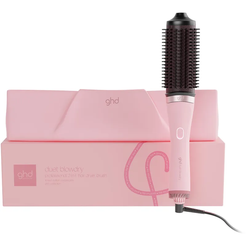 Duet Blowdry Hair Dryer Brush, Limited Edition in Dusted Pink Alkuperäinen