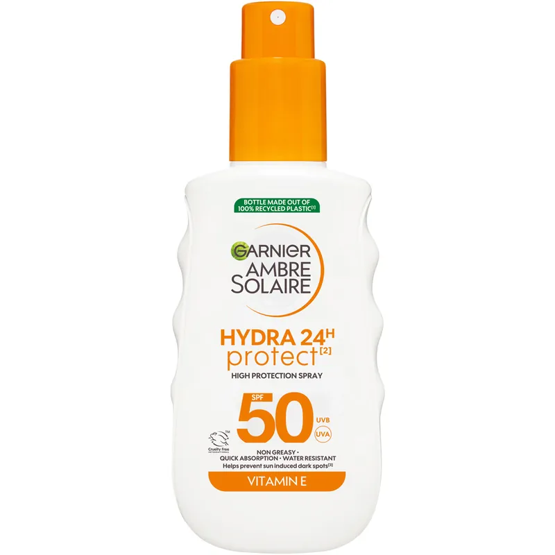 Ambre Solaire Hydra 24H Protect High Protection Spray SPF50, 150ml Alennettu Hinta