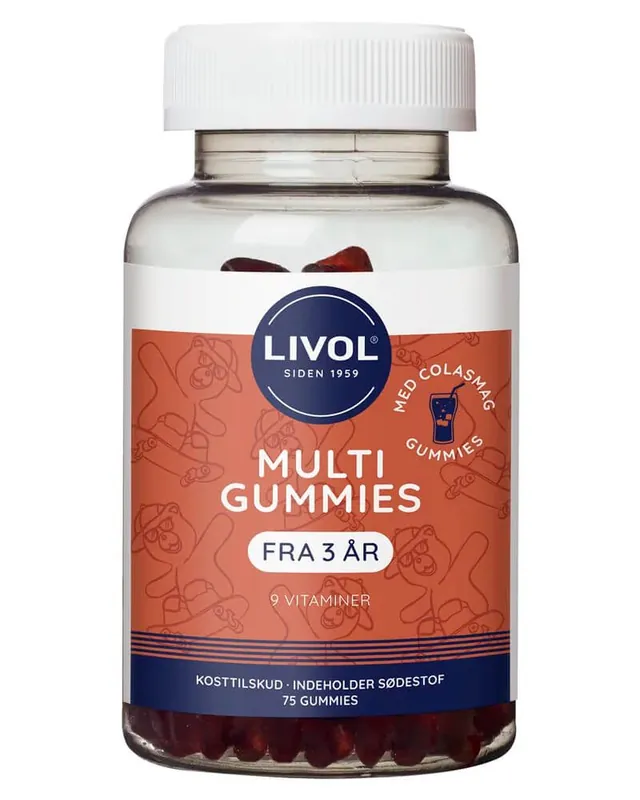Livol Vitamin Gummies Multivitamin Kids Cola Viikonlopputarjous
