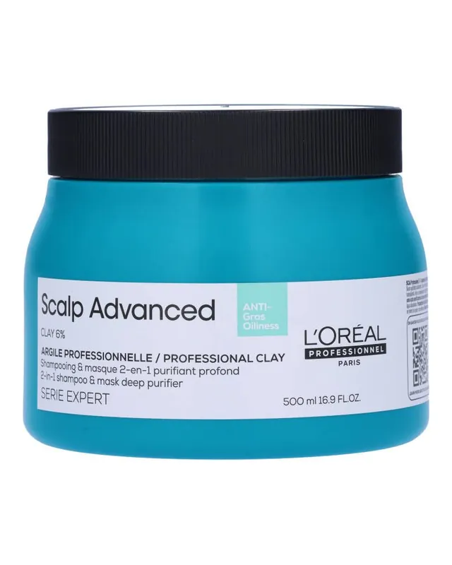 Ajankohtainen Loreal Professionnel Scalp Advanced Anti-Oiliness 2-in-1 Deep Purifier Treatment