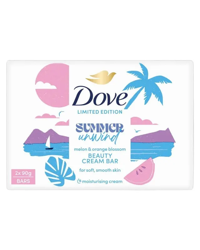 Dove Summer Unwind Beauty Cream Bar Tarjous