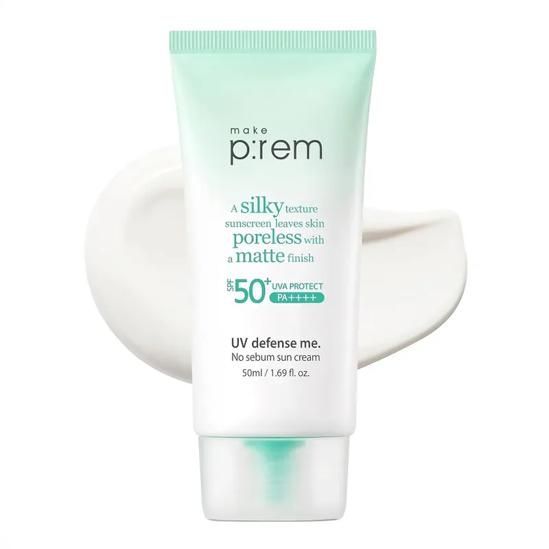 [Make P:rem] UV Defense Me No Sebum Sun Cream Pakollinen (Must-Have)