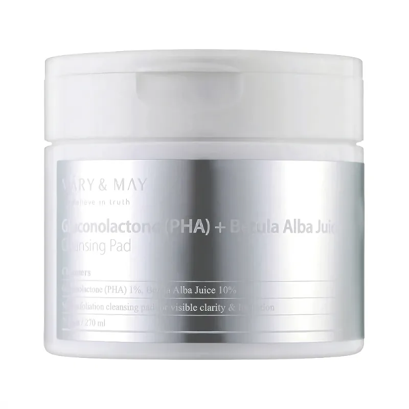 [Mary&May] Gluconolactone (PHA) + Betula Alba Juice Cleansing Pad Kuuma Tarjous