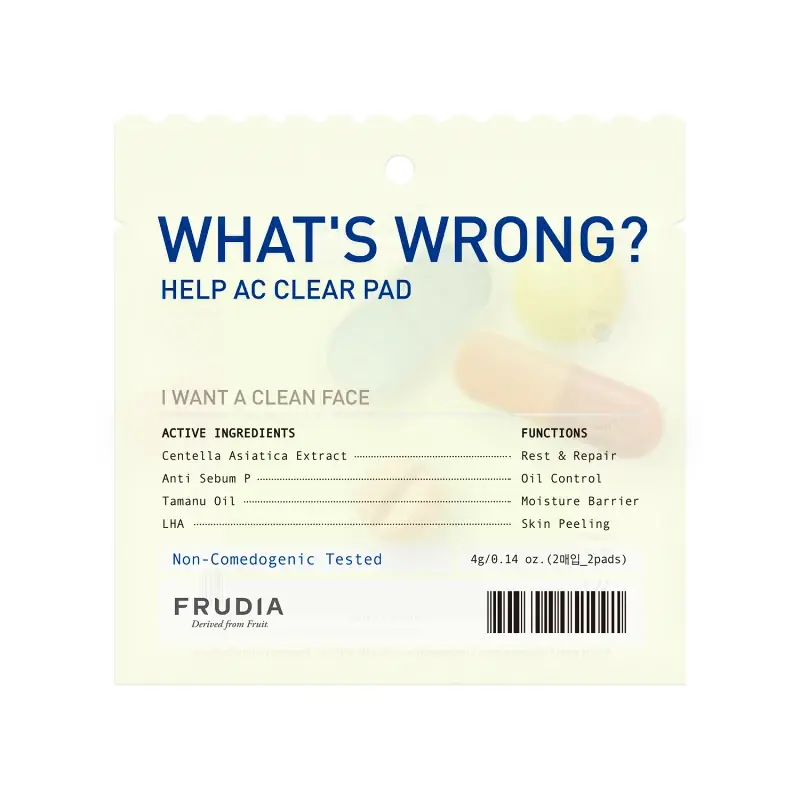 [Frudia] What’s Wrong Help AC Clear Pad (2ea) Edullinen Hinta
