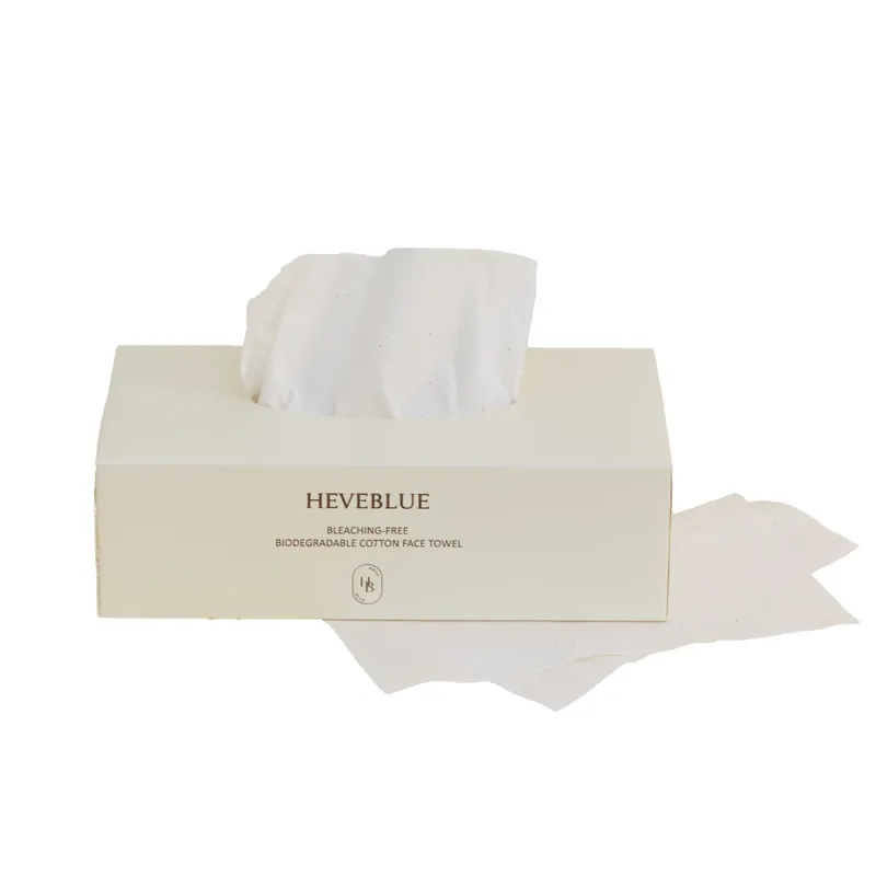 Ajankohtainen [HEVEBLUE] Bleaching-free Biodegradable Cotton Face Towel
