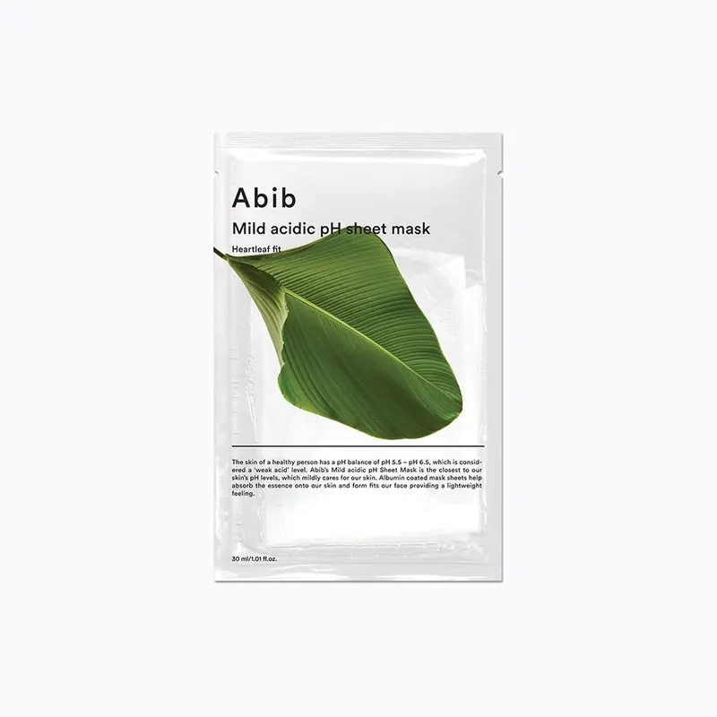[Abib] Mild Acidic pH Sheet Mask Heartleaf Fit Viimeinen Mahdollisuus