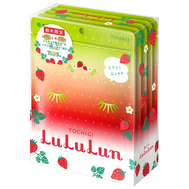 Tarjoushinta [LuLuLun] Premium Sheet Mask Tochigi Strawberry (7pcs x 5ea)