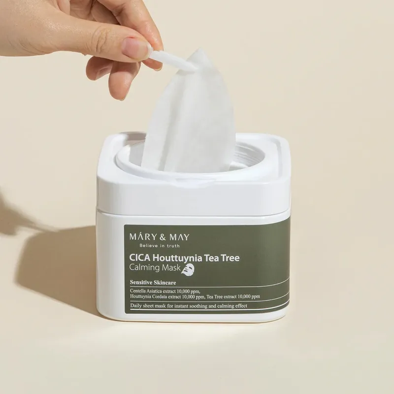 [Mary&May] CICA Houttuynia Tea Tree Calming Mask Pack Bestseller