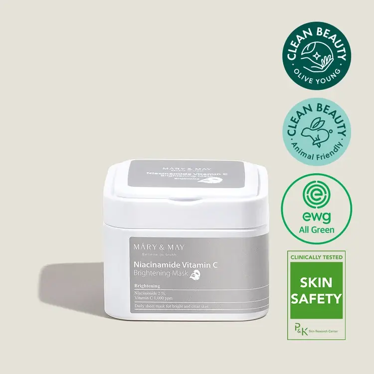 [Mary&May] Niacinamide Vitamin C Brightening Mask Pack Turvallinen Maksu