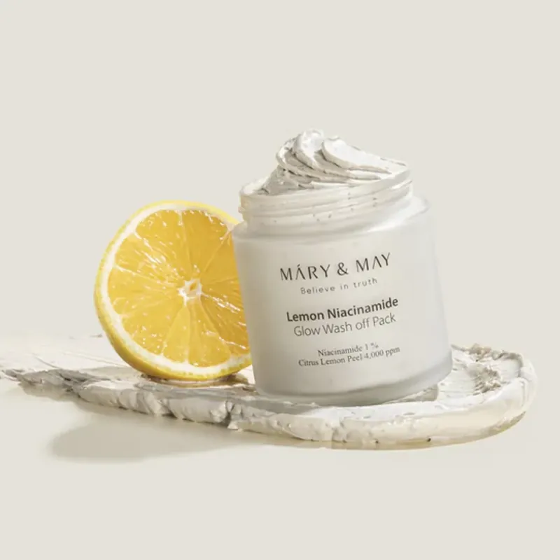 [Mary&May] Lemon Niacinamide Glow Wash Off Pack Superhinta