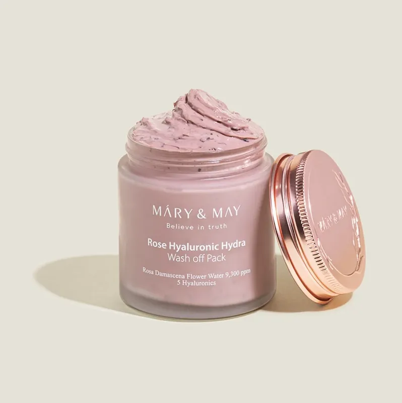 Nopea Toimitus [Mary&May] Rose Hyaluronic Hydra Wash Off Mask Pack