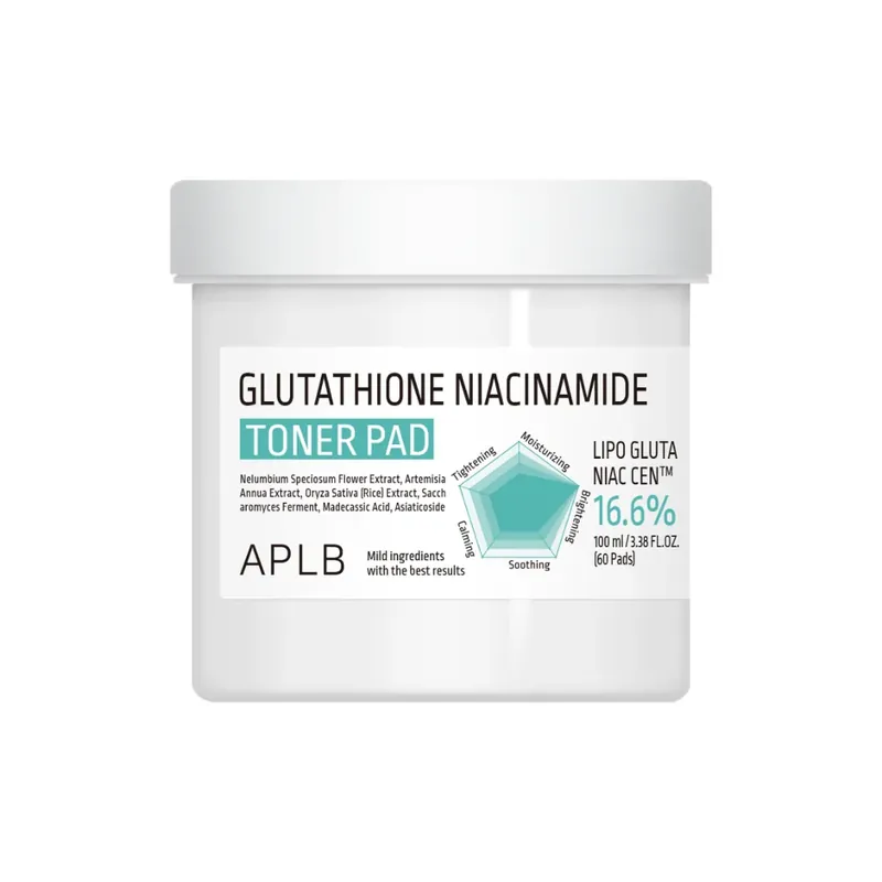 [APLB] Glutathione Niacinamide Toner Pad Nopea Toimitus